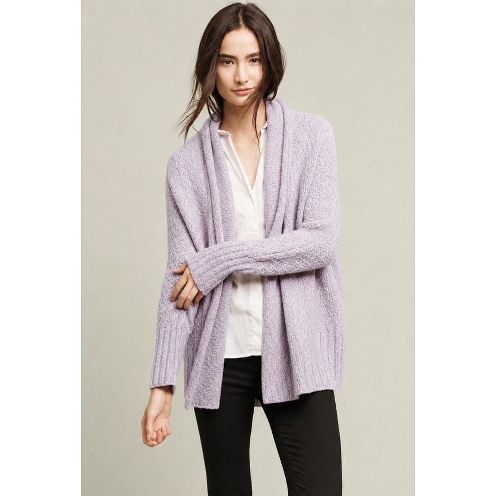Angel of the North Anthropologie Chauvet Cardigan S Cotton Alpaca Open Front